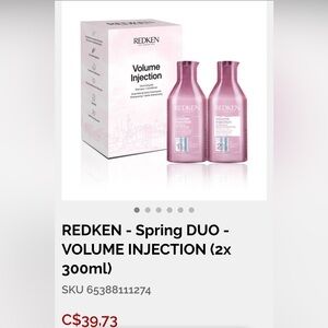 Redken Volume Injection Duo - Shampoo and Conditioner